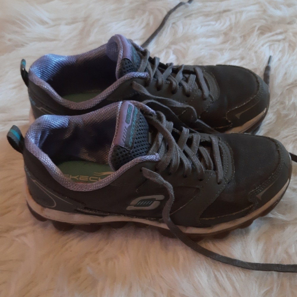Memory Foam Skechers Purple & Gray - Picture 3 of 8